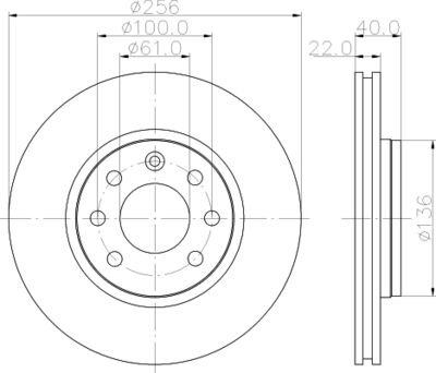 MDC1060 MINTEX Тормозной диск