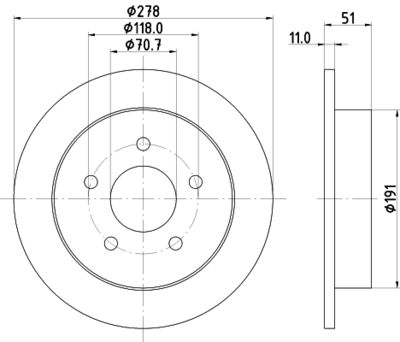 PCD15872 DON Тормозной диск