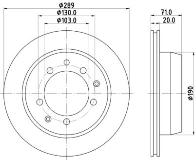 MDC1090 MINTEX Тормозной диск