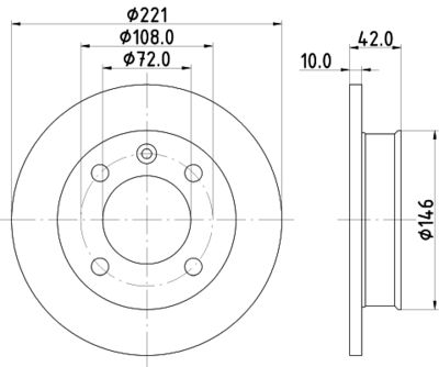 MDC11 MINTEX Тормозной диск