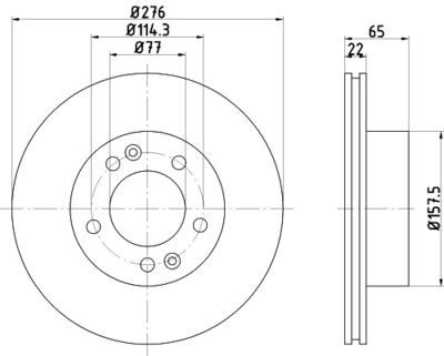 MDC1113 MINTEX Тормозной диск