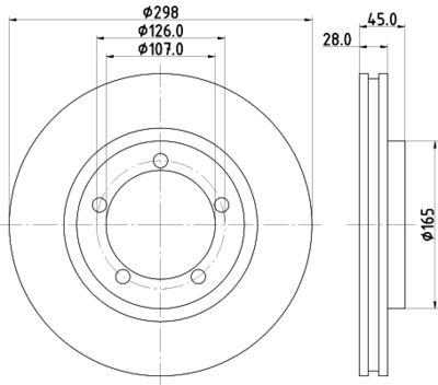 MDC1132 MINTEX Тормозной диск