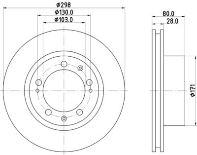 MDC1145 MINTEX Тормозной диск