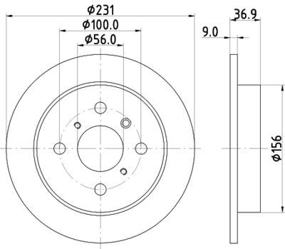 MDC1191 MINTEX Тормозной диск