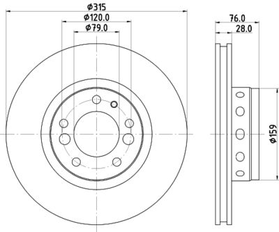 MDC1212 MINTEX Тормозной диск