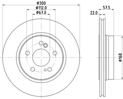 MDC1215 MINTEX Тормозной диск