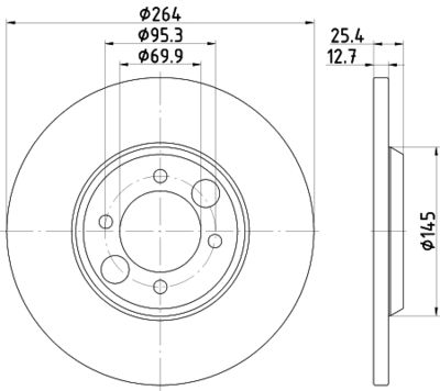 MDC130 MINTEX Тормозной диск