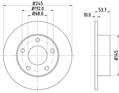 PCD13742 DON Тормозной диск