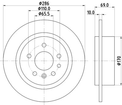 PCD14682 DON Тормозной диск