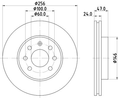 MDC1388 MINTEX Тормозной диск