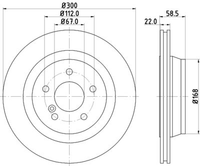 MDC1428 MINTEX Тормозной диск