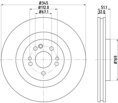 MDC1467 MINTEX Тормозной диск