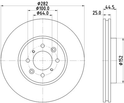 MDC1501 MINTEX Тормозной диск