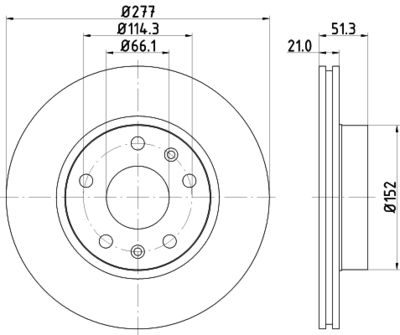 MDC1502C MINTEX Тормозной диск