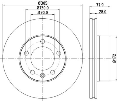 MDC1505C MINTEX Тормозной диск