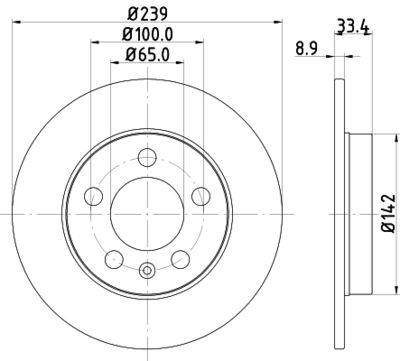 MDC1515 MINTEX Тормозной диск