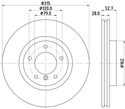 MDC1524 MINTEX Тормозной диск