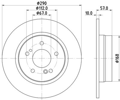 MDC1526 MINTEX Тормозной диск