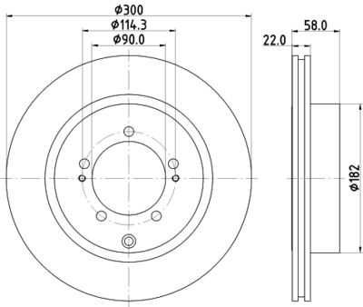 8DD355114911 HELLA Тормозной диск