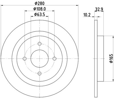 8DD355115041 HELLA Тормозной диск