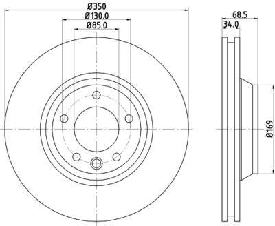 MDC1611RC MINTEX Тормозной диск