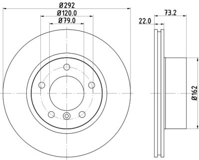 MDC1646C MINTEX Тормозной диск