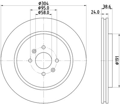 8DD355114871 HELLA Тормозной диск