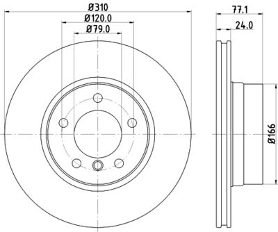 MDC1658C MINTEX Тормозной диск