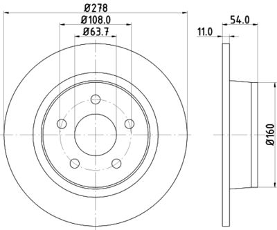 PCD12902 DON Тормозной диск