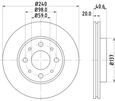 PCD11522 DON Тормозной диск