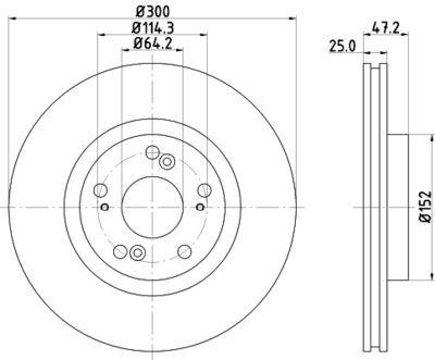 MDC1701 MINTEX Тормозной диск