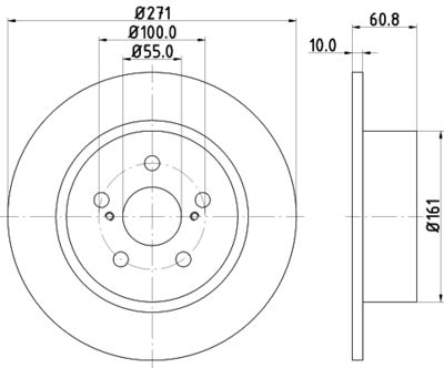 MDC1713 MINTEX Тормозной диск