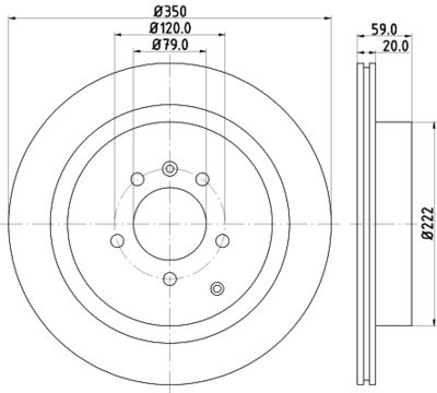 MDC1715C MINTEX Тормозной диск