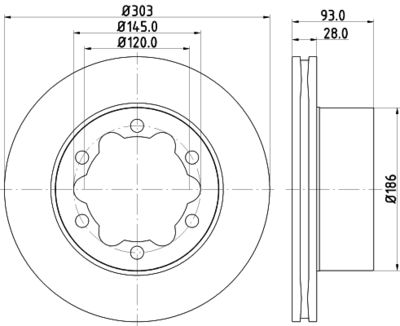 MDC1773 MINTEX Тормозной диск