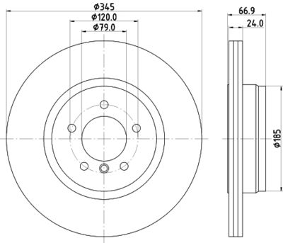 8DD355110041 HELLA Тормозной диск