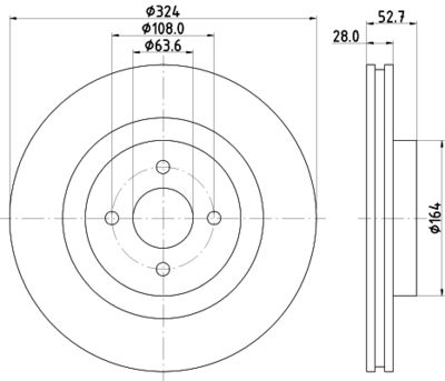 MDC1778 MINTEX Тормозной диск