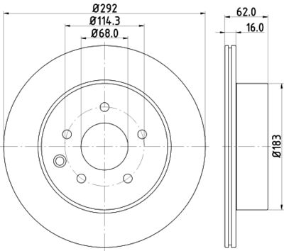 8DD355118711 HELLA Тормозной диск