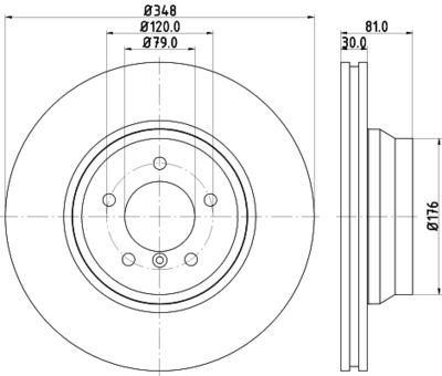 8DD355109981 HELLA Тормозной диск