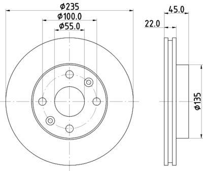 PCD15702 DON Тормозной диск