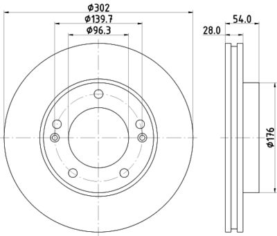 MDC1797 MINTEX Тормозной диск