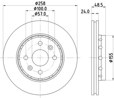 MDC1799 MINTEX Тормозной диск