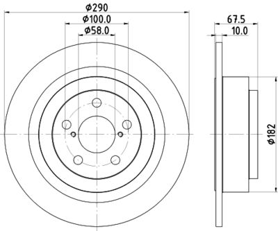 8DD355113791 HELLA Тормозной диск