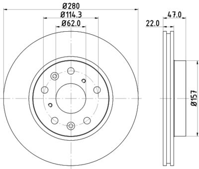 PCD11512 DON Тормозной диск