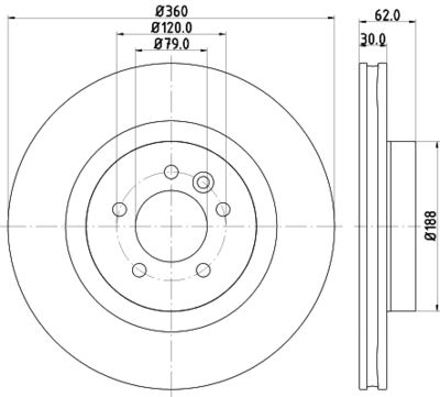 8DD355118871 HELLA Тормозной диск