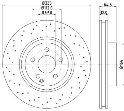 8DD355115011 HELLA Тормозной диск