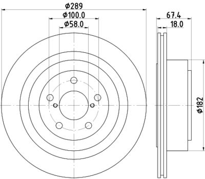 8DD355115121 HELLA Тормозной диск