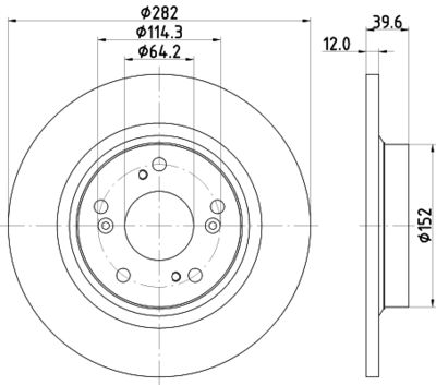 MDC1877 MINTEX Тормозной диск