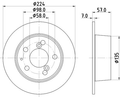 MDC189 MINTEX Тормозной диск