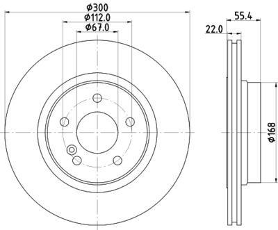 8DD355117771 HELLA Тормозной диск