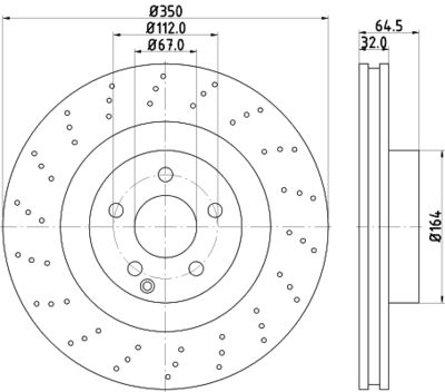 8DD355115401 HELLA Тормозной диск